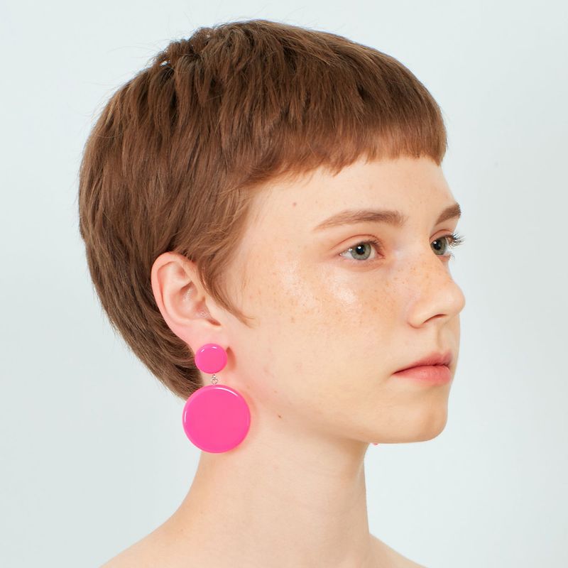 Round and Round - neon pink