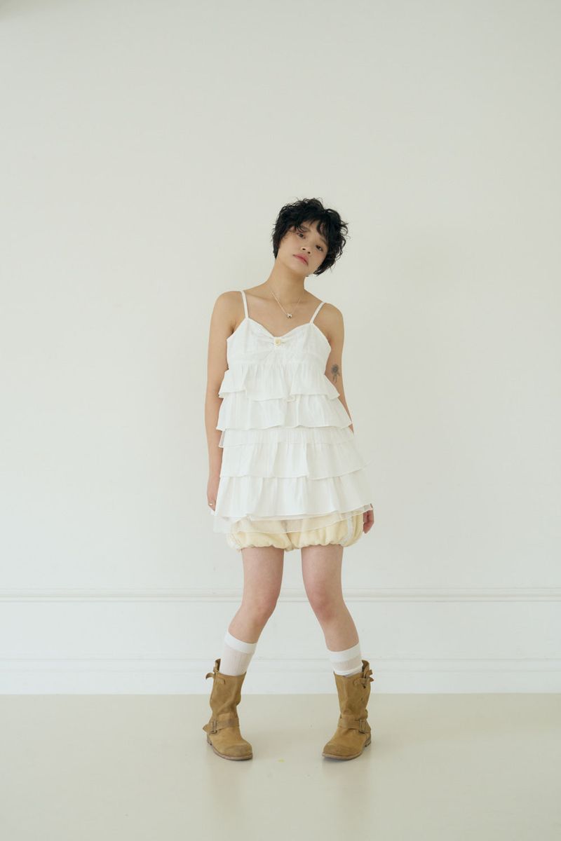 CHOCOLAT CANCAN DRESS (WHITE)
