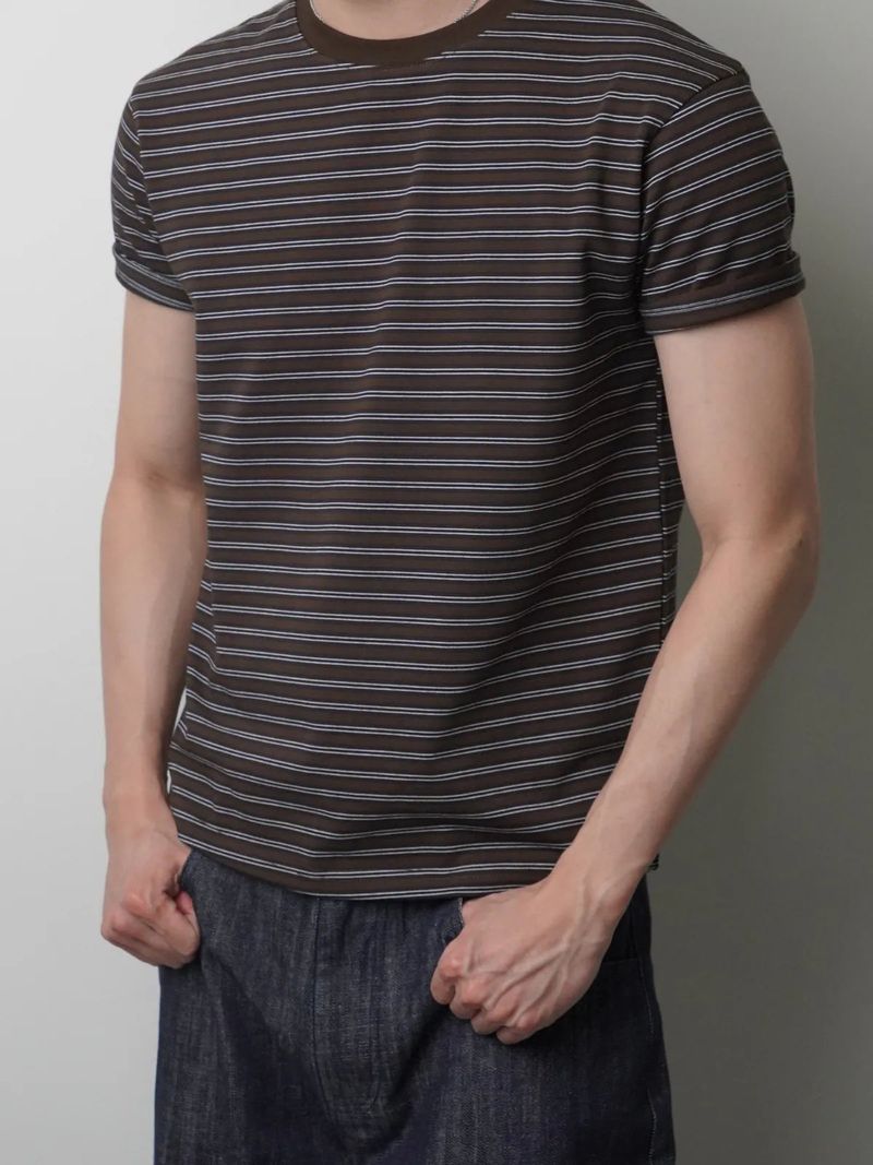 TP9 Slim-Fit Cropped Striped Top