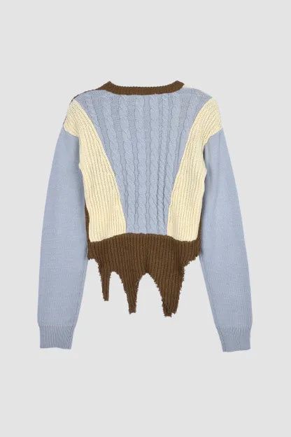 SWITCHING COLOR KNIT