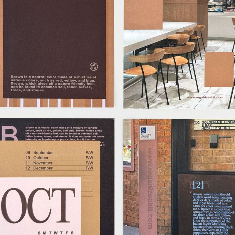 oab tone pack brown / scrap sticker set