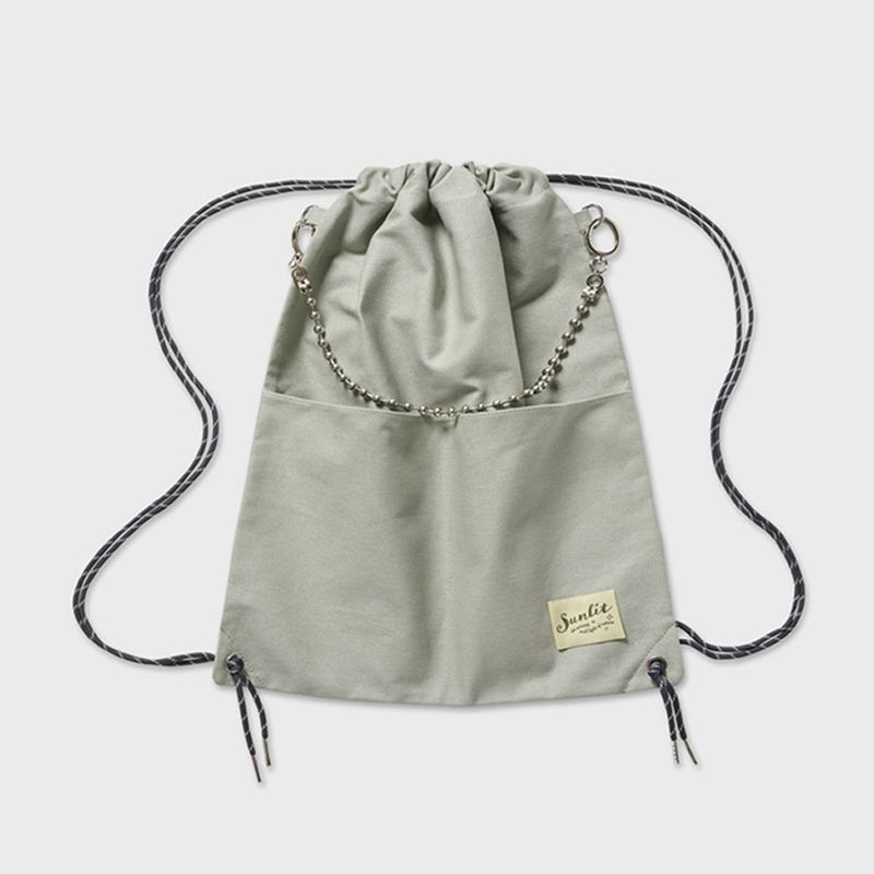 Sunlit（サンリット）の「COTTON GYM SACK (LIGHT KHAKI)（Bags）」