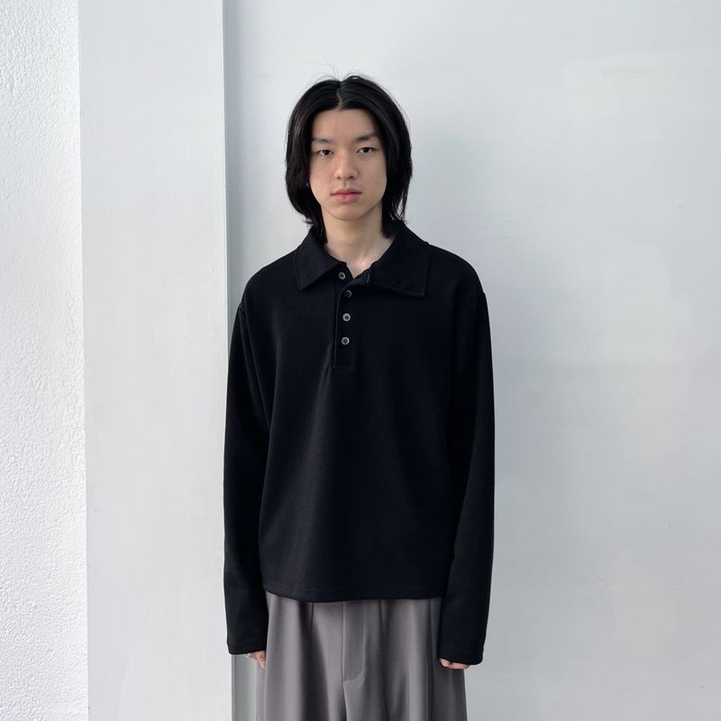 2-Way Stand Collar Long Sleeve