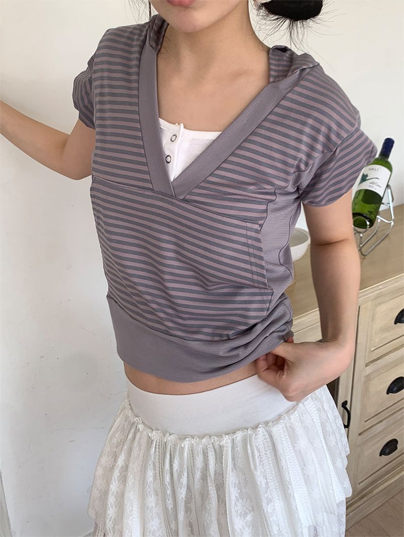HAZY STRIPE HOODIE (2C)
