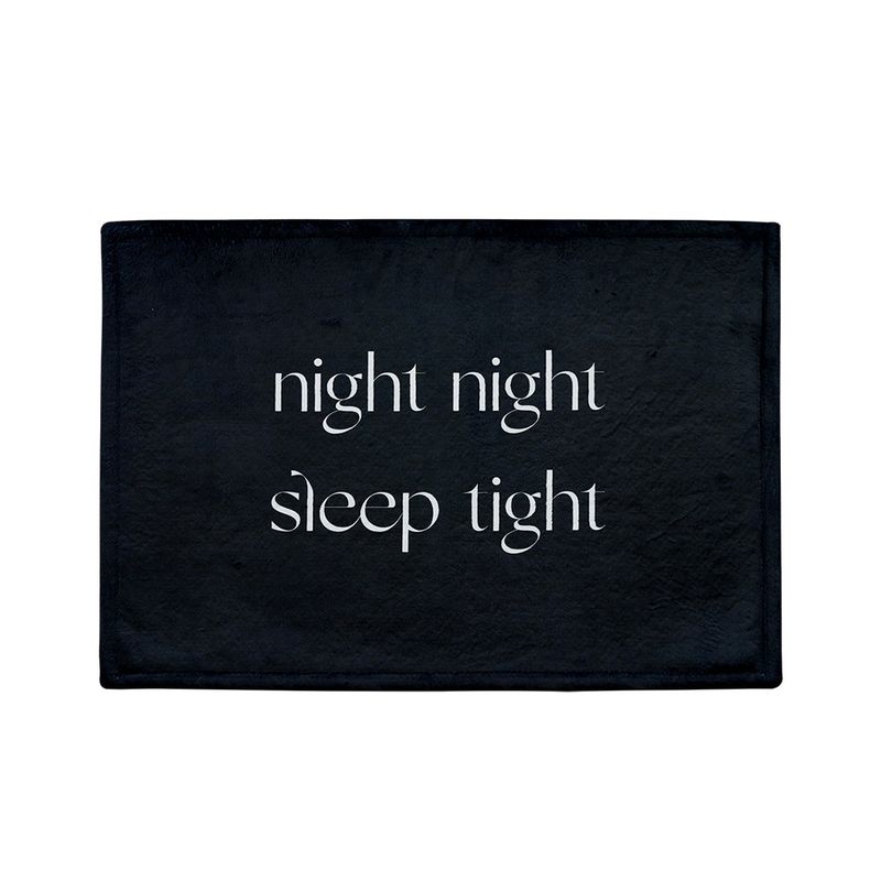 night night mini rug - black