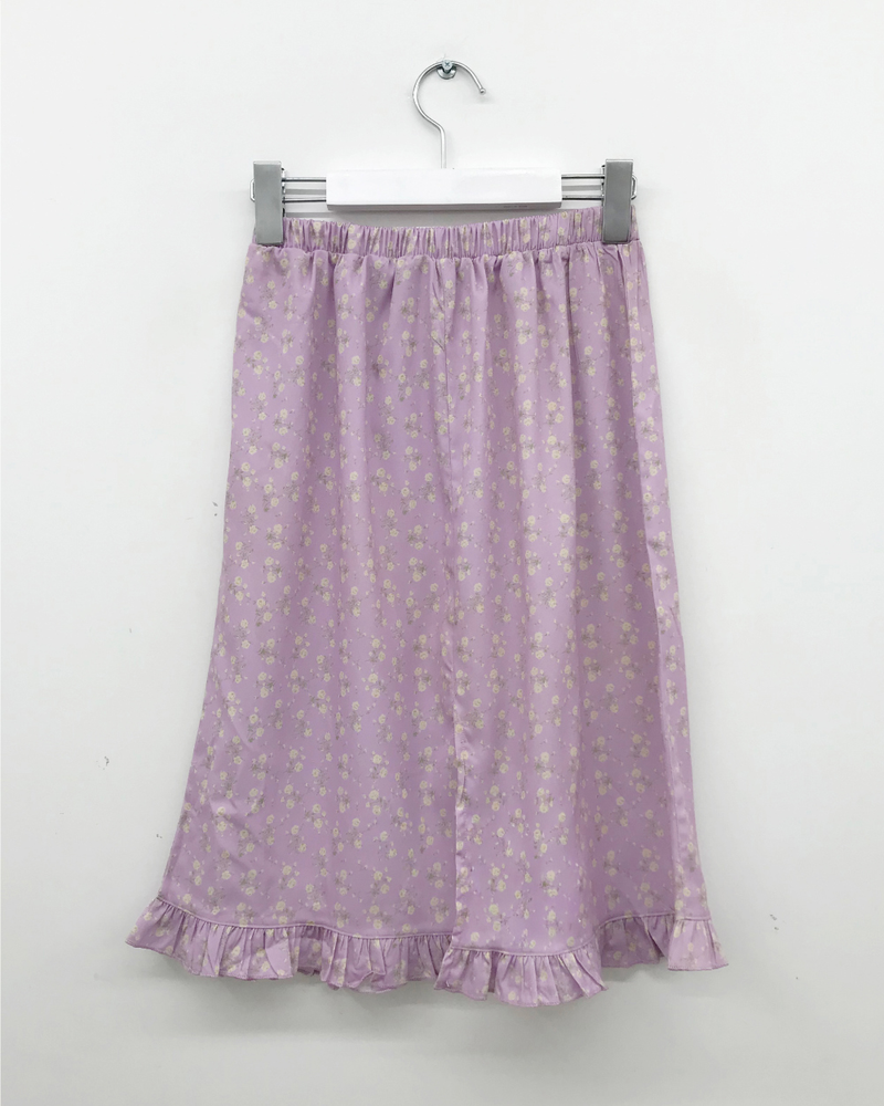 Merry Flower Frill Skirt (2color)