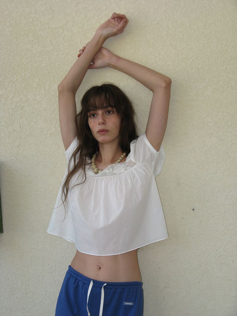 Rose square blouse