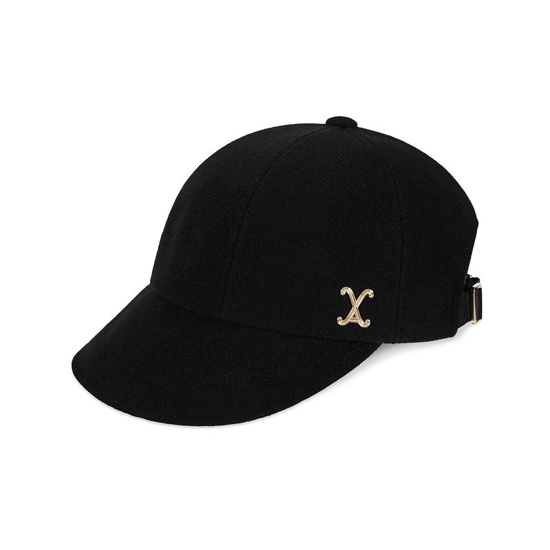 VA Curved Stud Link Bonnet Hat  / Black