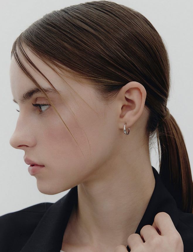 26SS★ Precise (W) Hoop Earrings S