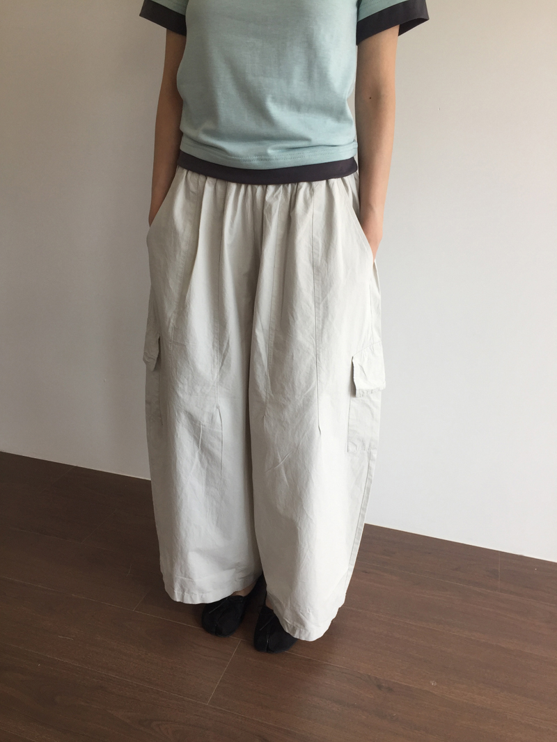 Pouch Banding Balloon Pants (2color)