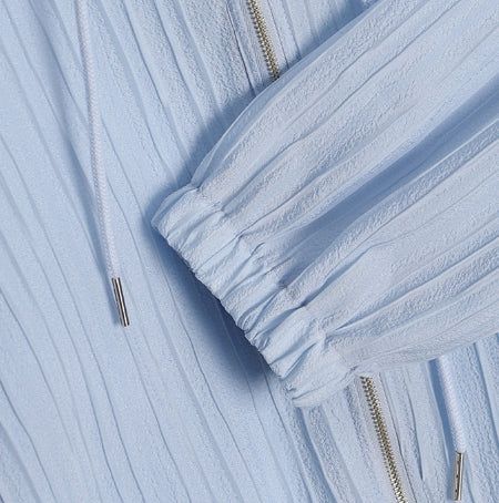 Uni Summer Light Crop Hooded Zip-Up
