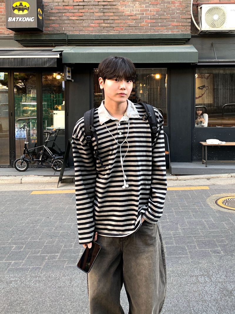 WHAT A LOOK（ワット ア ルック）の「 Sol Pigment Dangara Rugby Collar（Tops）」