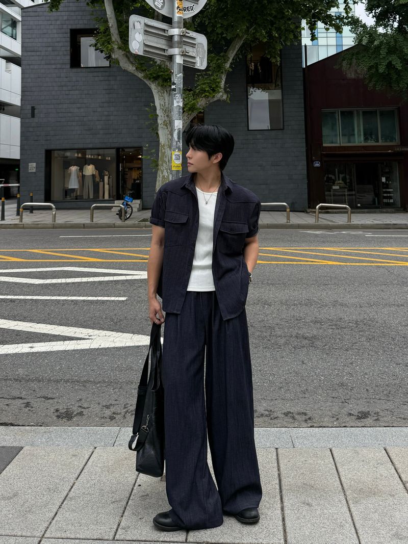Mir banding denim pants