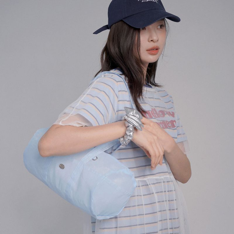 FABRIC DUFFEL BAG(LIGHT BLUE)