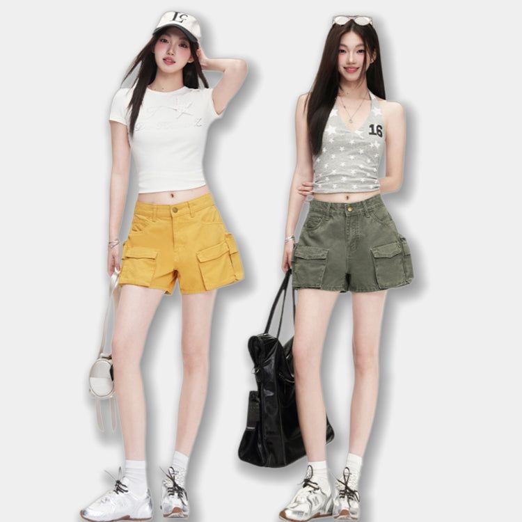 La mode MAQI（ラ モード マキ）の「ヴィンテージ カーゴ バミューダショーツ（パンツ）」
