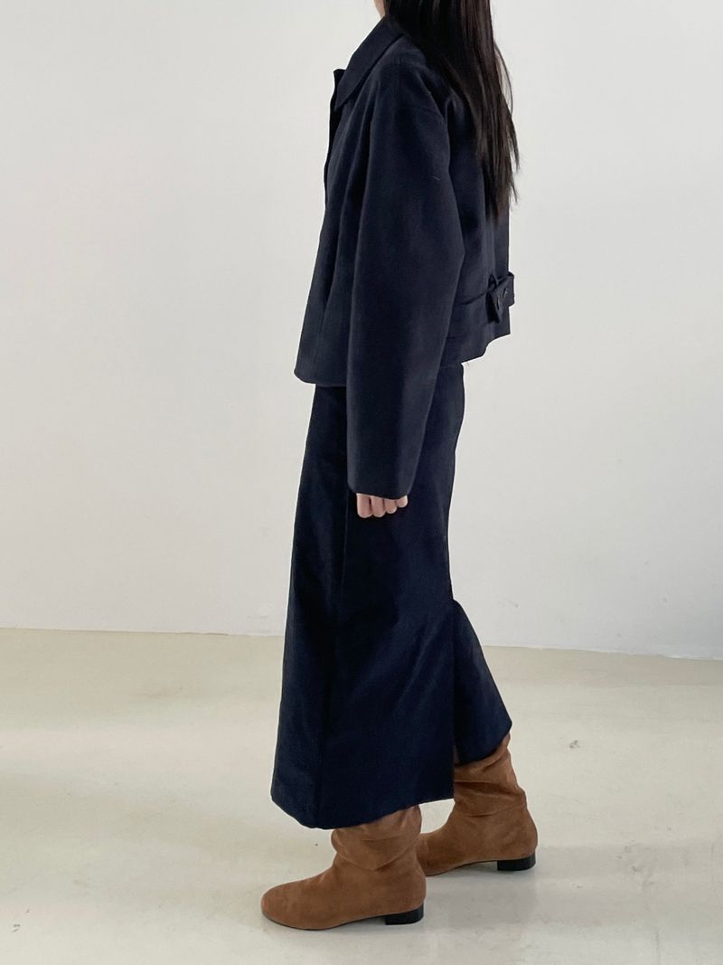 Remember corduroy long skirt 