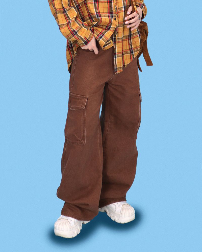 brown pocket cargo pants