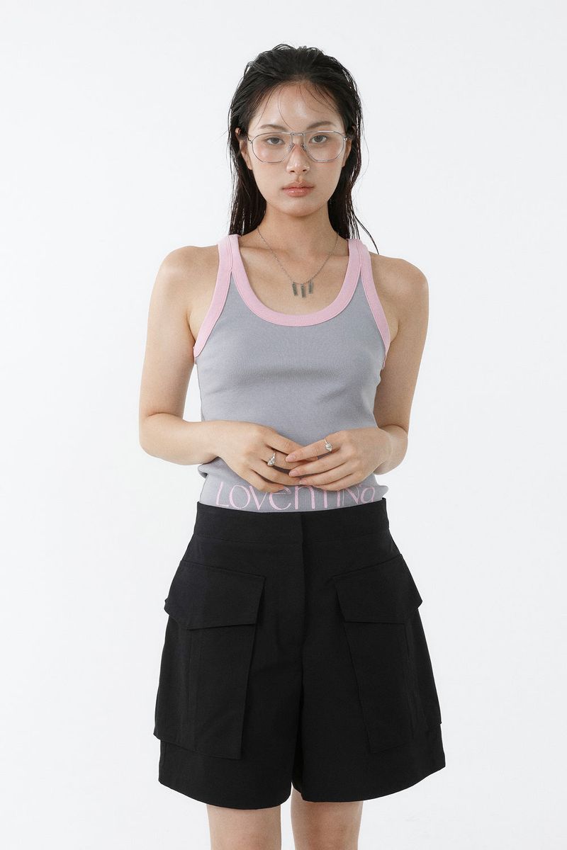 BIG POCKET 4-LENGTH PANTS_BLACK