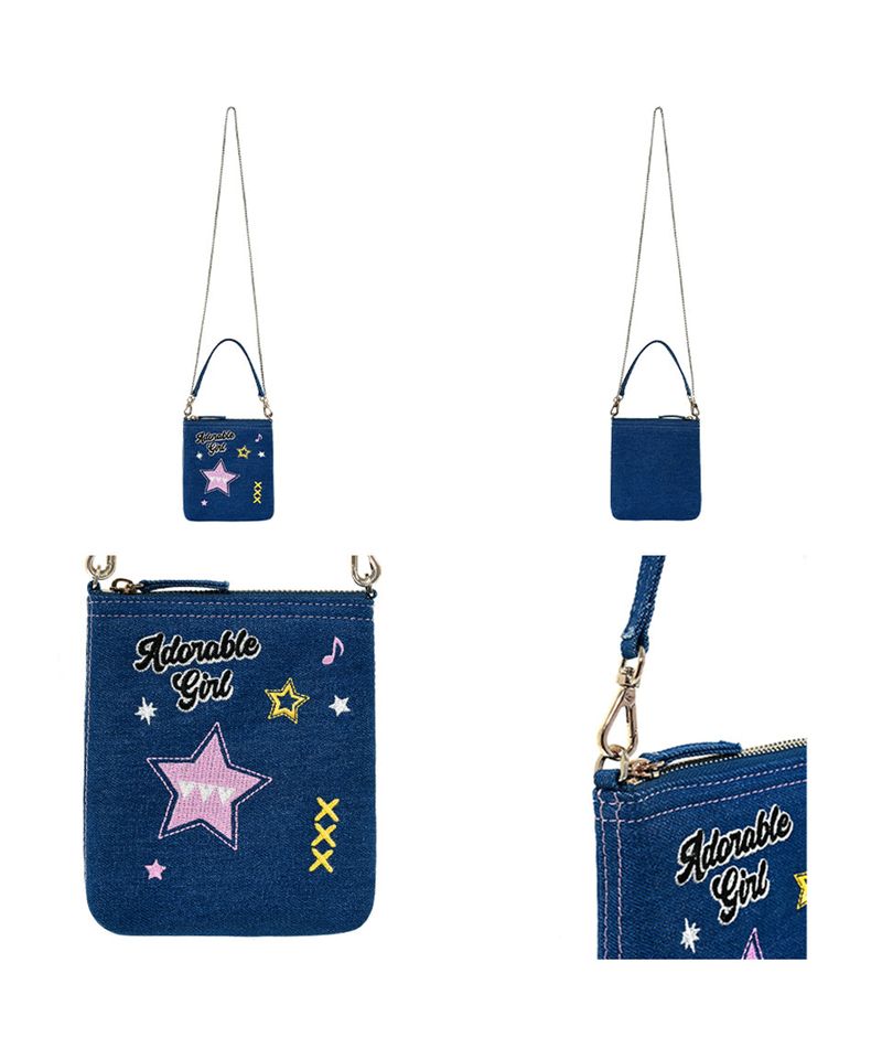 Highteen Denim Mini Cross Bag _ Blue