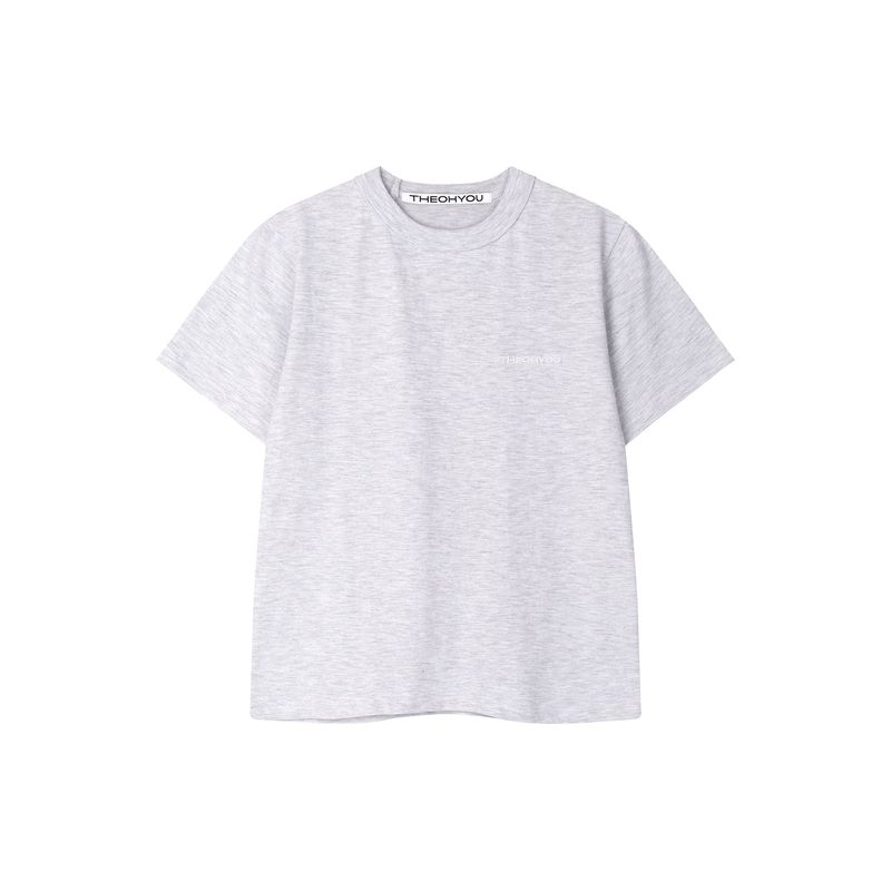SMALL LOGO T-SHIRT (MELANGE GREY)