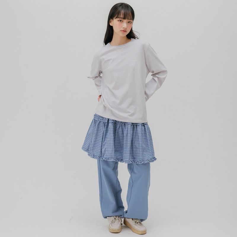 SOFT STRIPED T-SHIRT (LIGHT VIOLET)