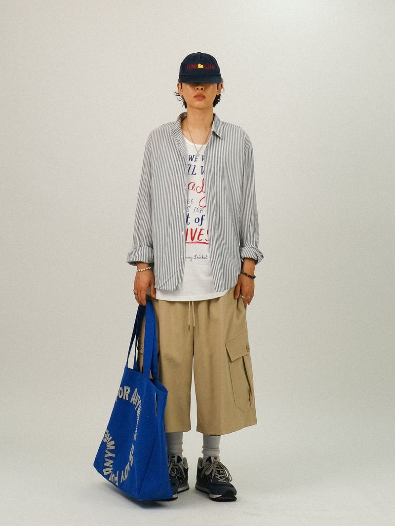DL レタリングウォッシングスリーブレスTシャツ