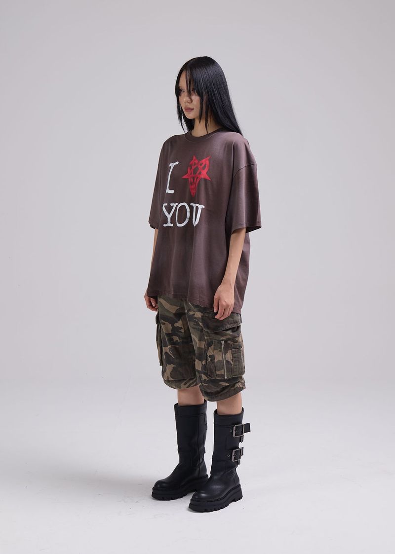 I YOU T-SHIRT (BROWN)