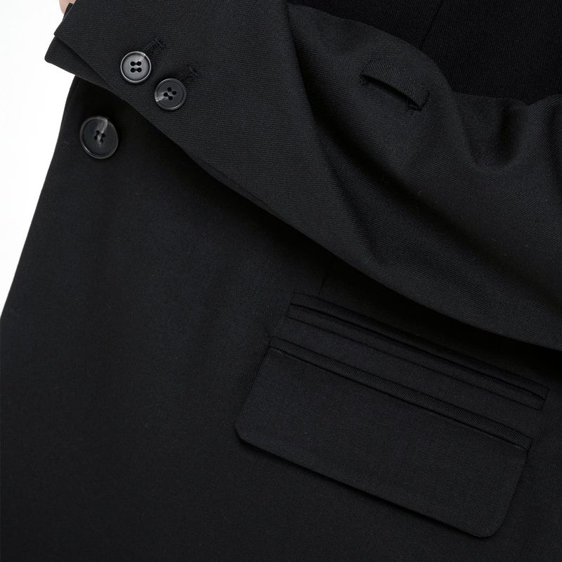 SLEEVE STRAP OVER FIT JACKET(BLACK)