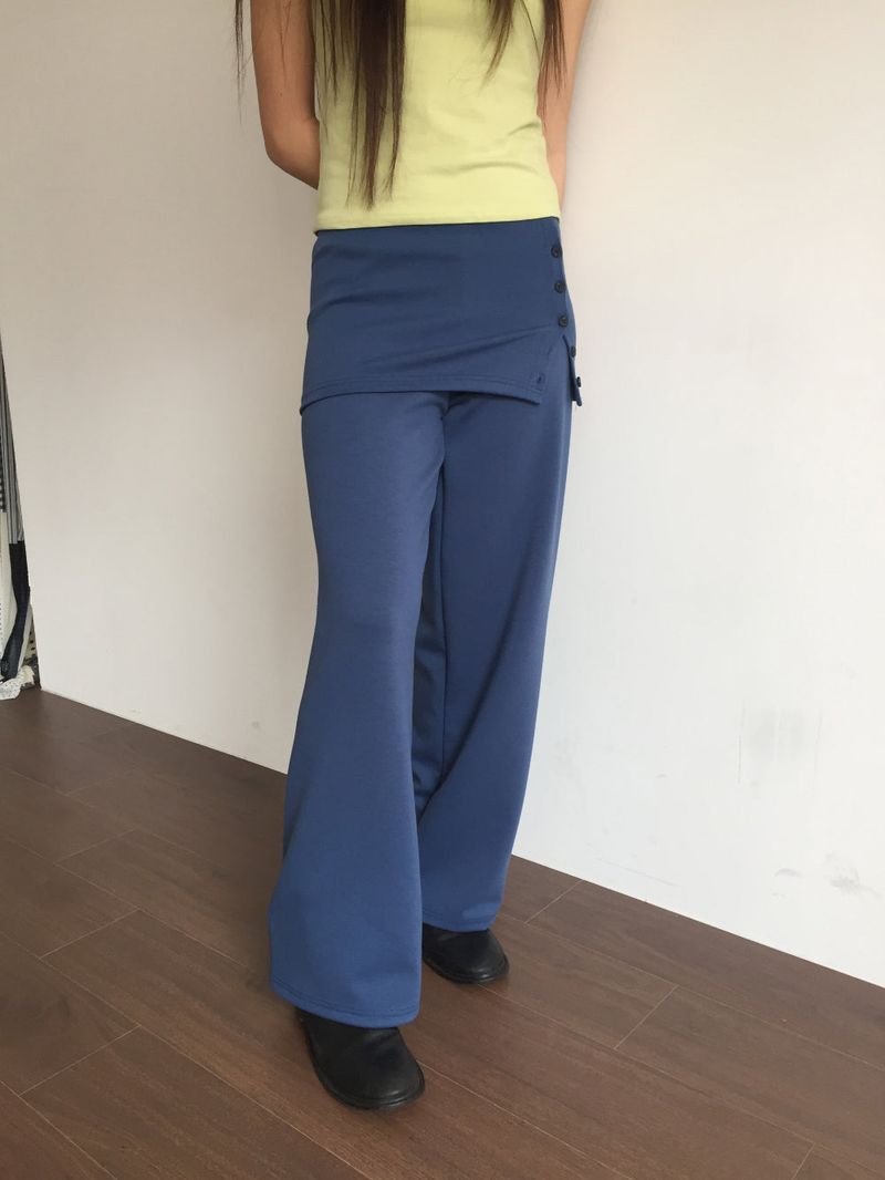 As-side button pants (2color)