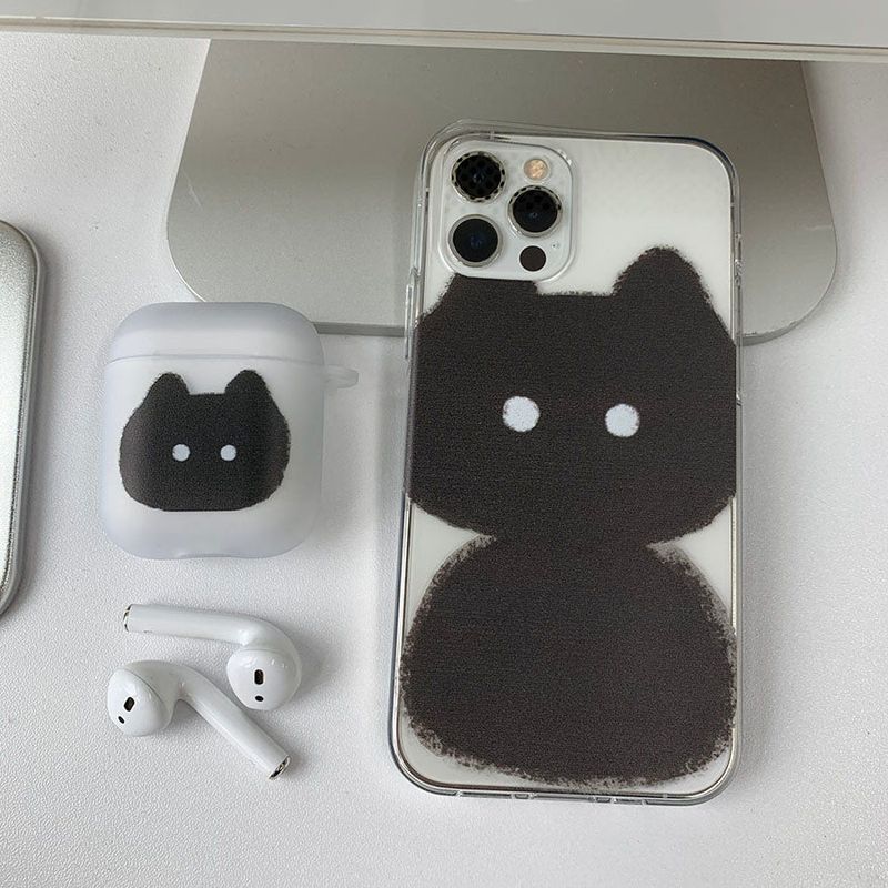Sketch Some Cat Black Phone Case