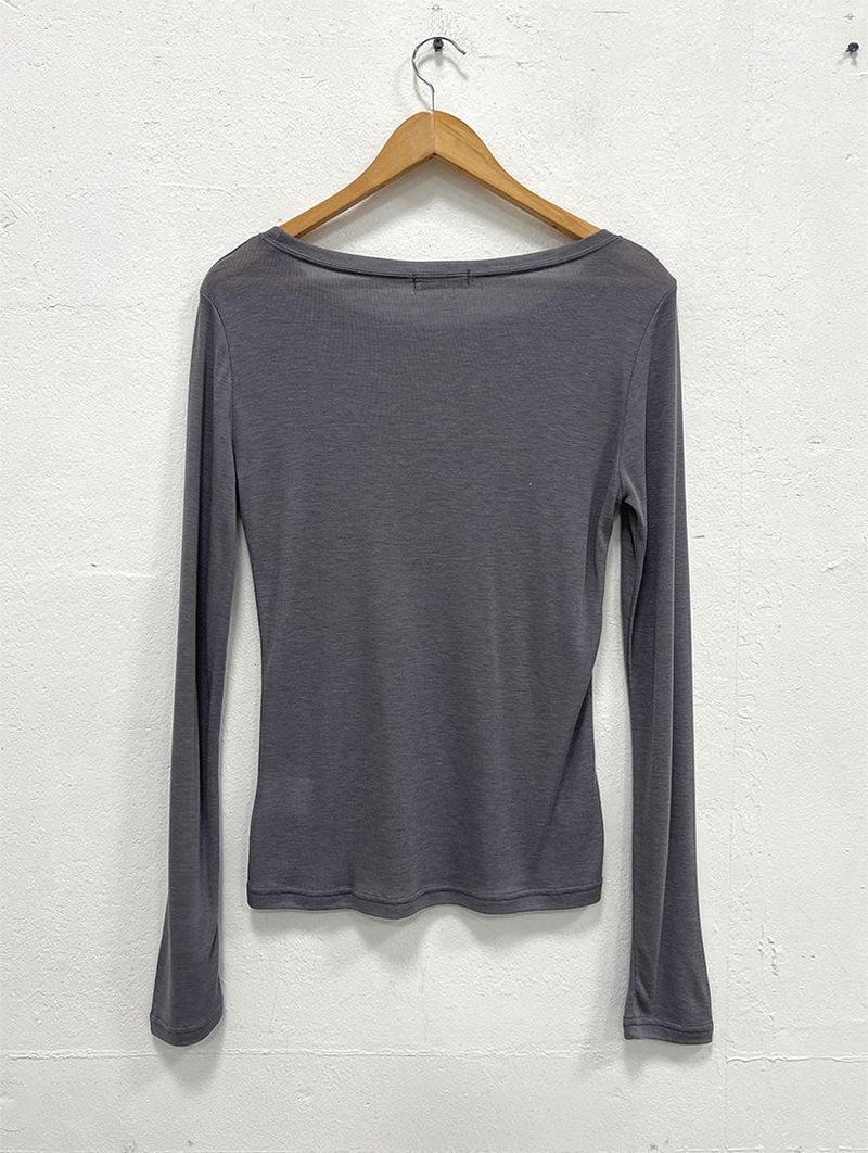 WIDE-NECK PRINTED LONG SLEEVE (3C)