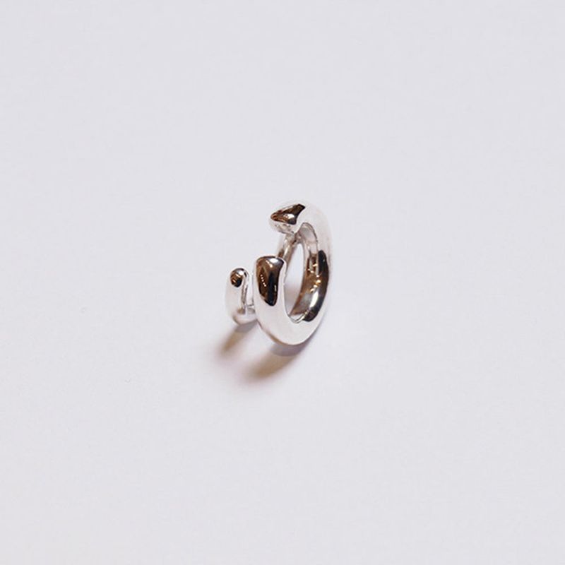 silver dovel earcuff (yellow gold plated