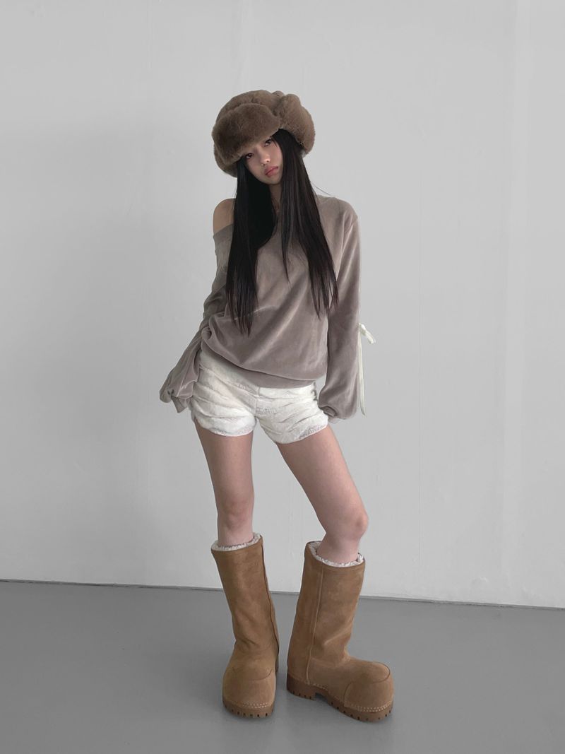 snow winter suede boots(3 color) 