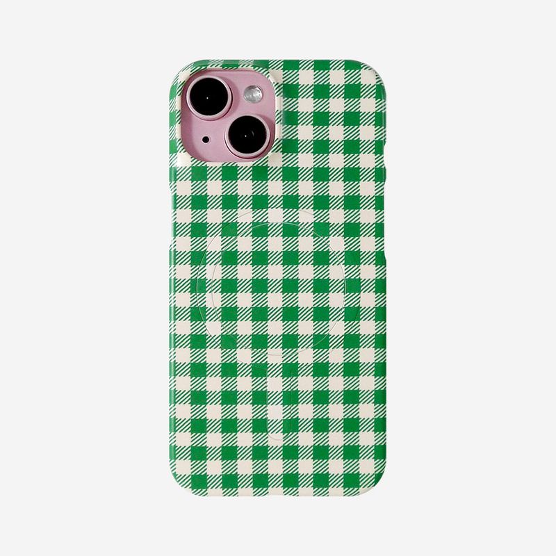 [MADE]Green Check-Matt Magsafe Phonecase