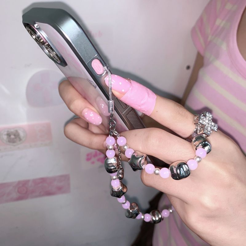 pink soda strap - heart