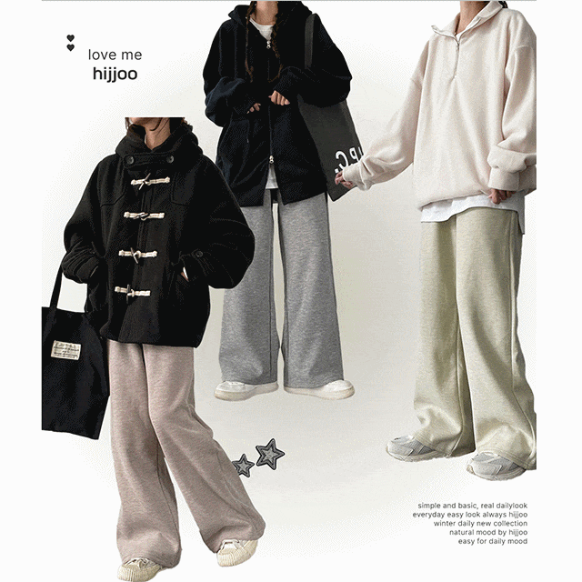 hijjoo（ハイチュー）の「[fleece] Tompfogny Banded Waist Wide Leg Pants（Pants）」
