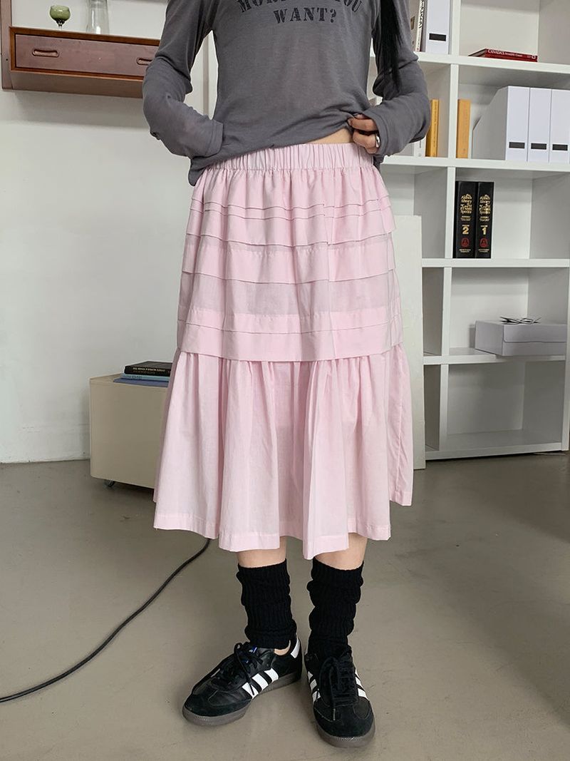 MILKY FRILL SKIRT (3C)