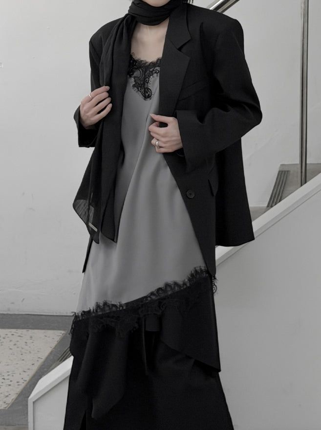 Pinble Stripe Pocket Wrap Jacket