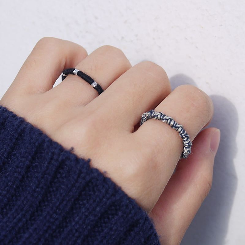 [CCNMADE] LETTER RING 1 (Brown&Blue)