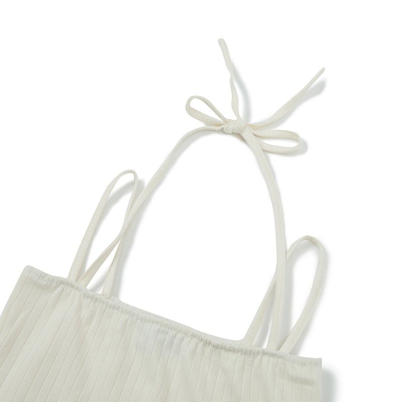 ホールターリボントップ/Halter Ribbon Top [IVORY]