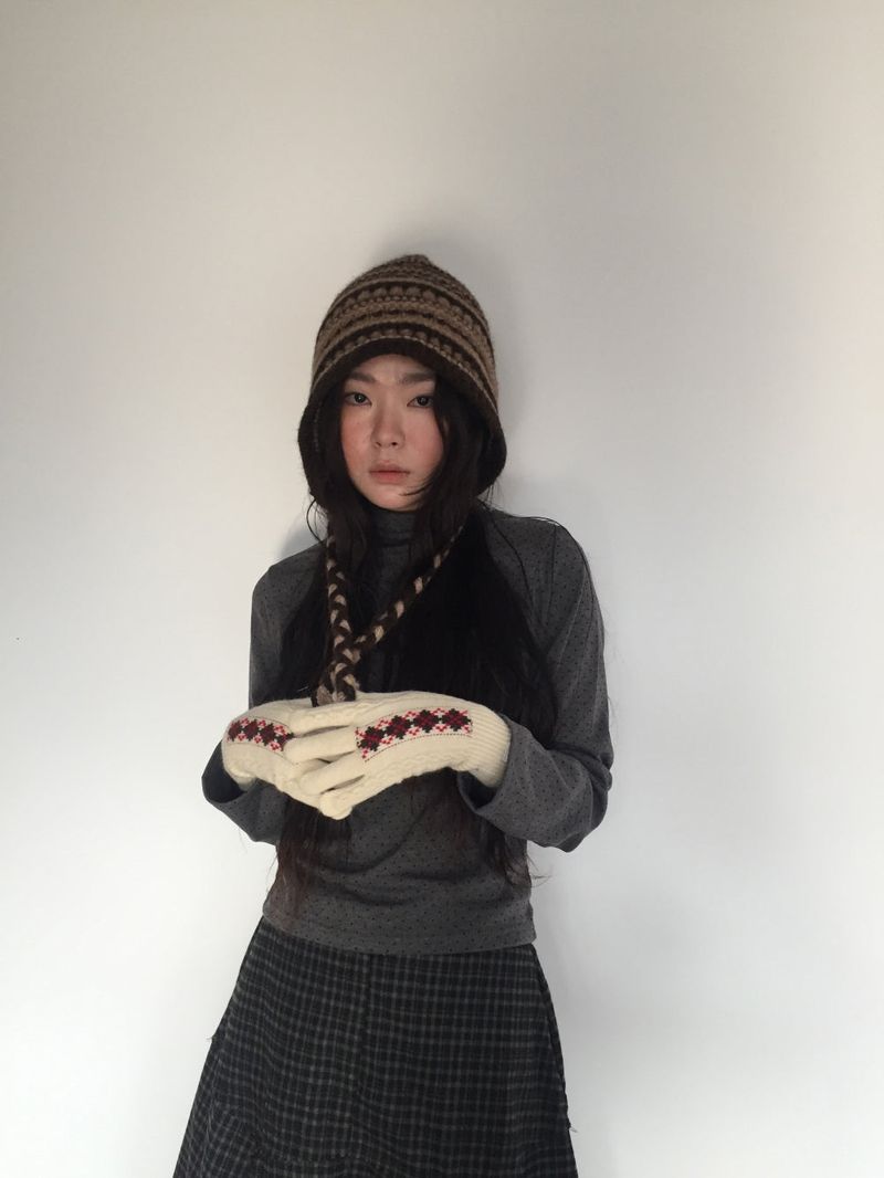 Lette Argyle Gloves (6 Colors)