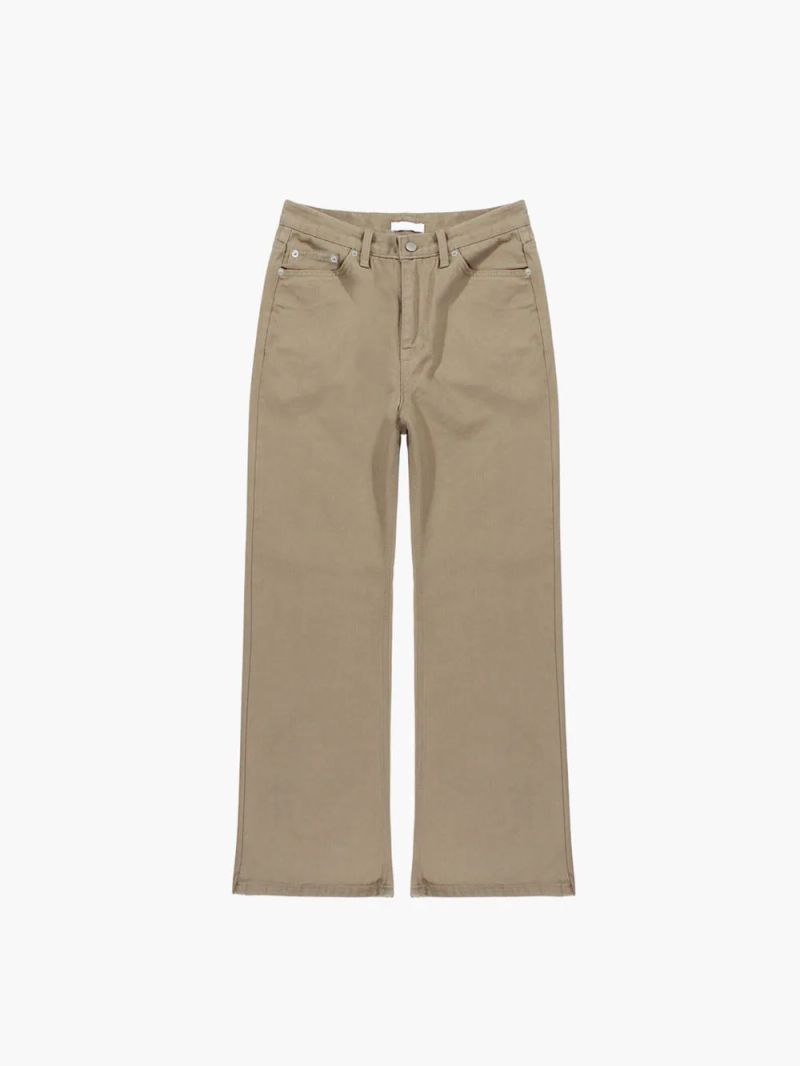 LMN Herit Bootcut Semi-Wide Cotton Pants (2 colors)