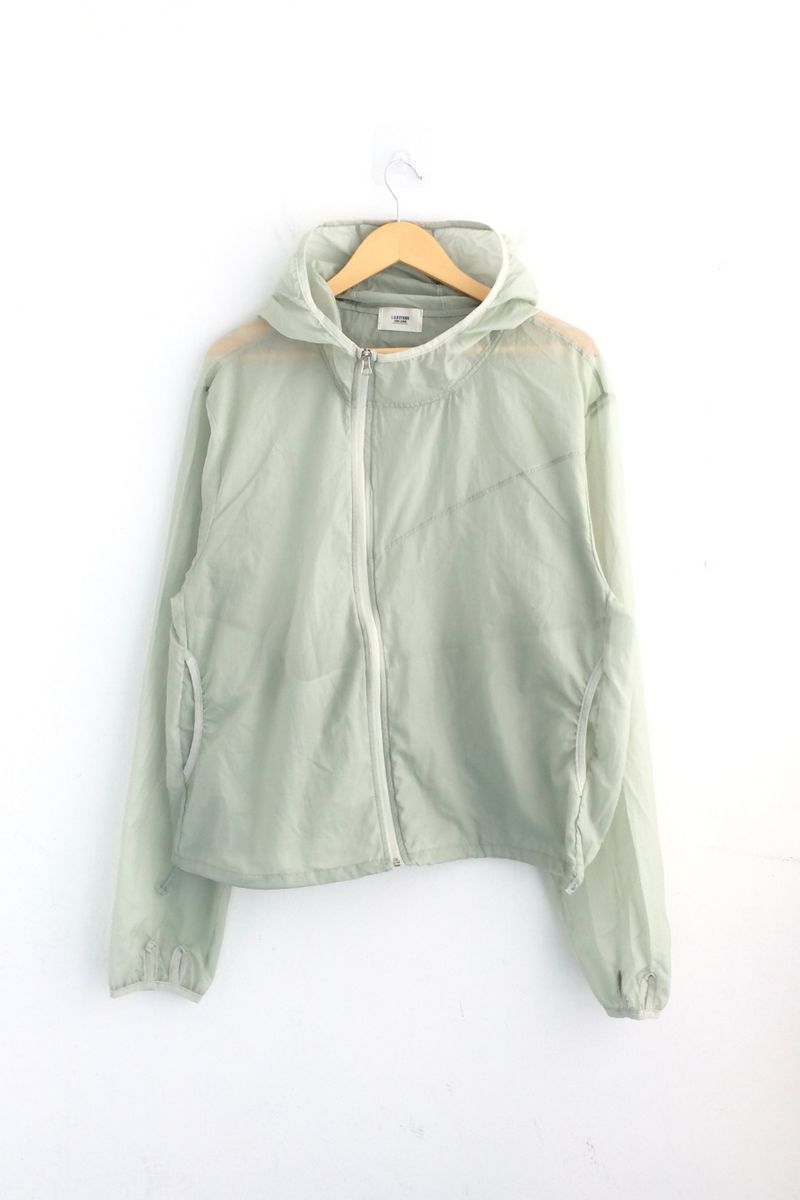 Light touch cropped hooded jacket