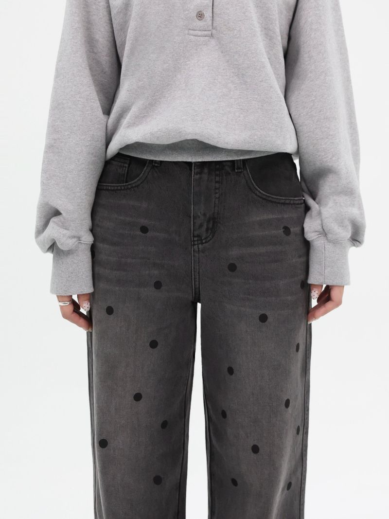 DOT PRINT STRAIGHT DENIM code 26002