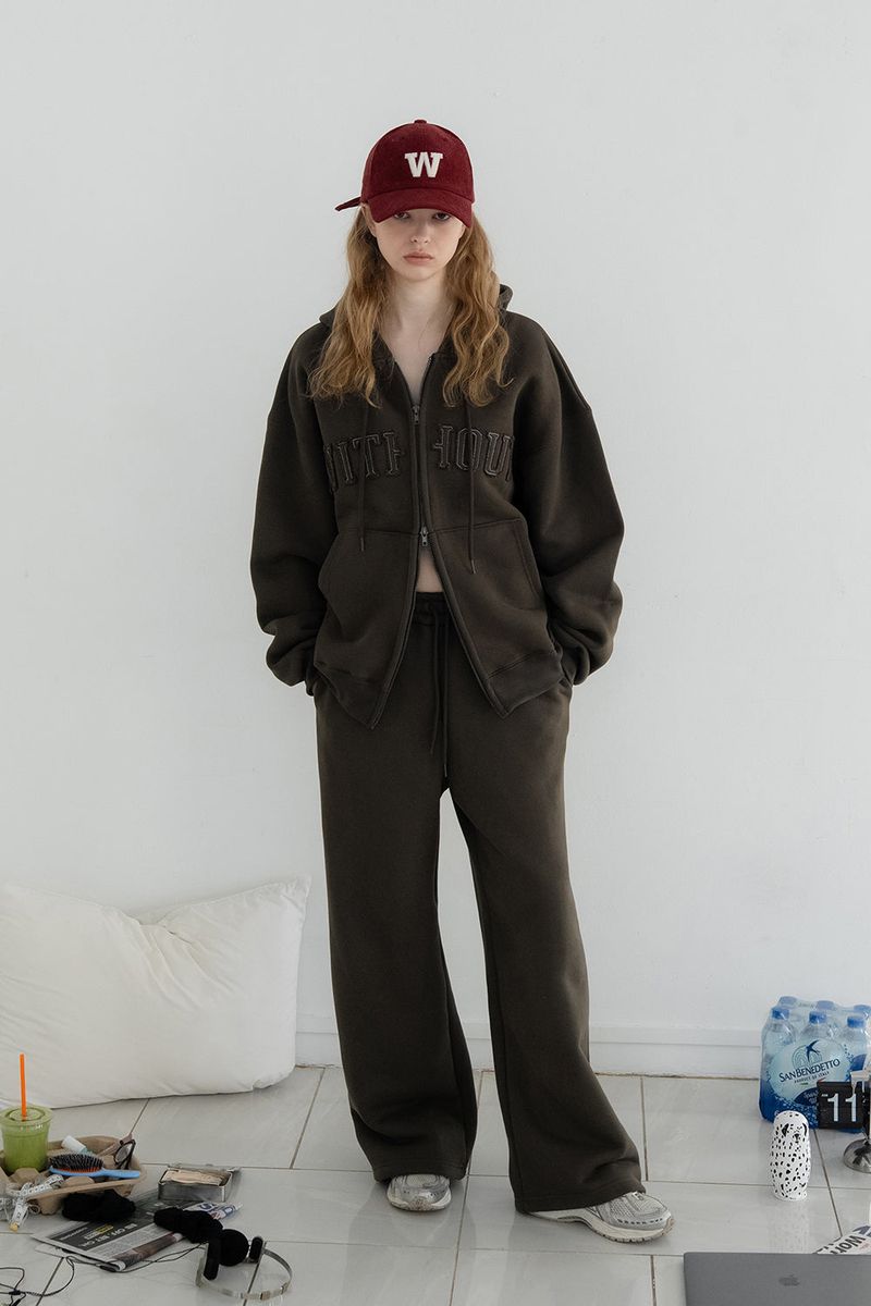 WITHOUTSUMMER（ウィズアウトサマー）の「Solid sweat pants_khaki brown（Pants）」