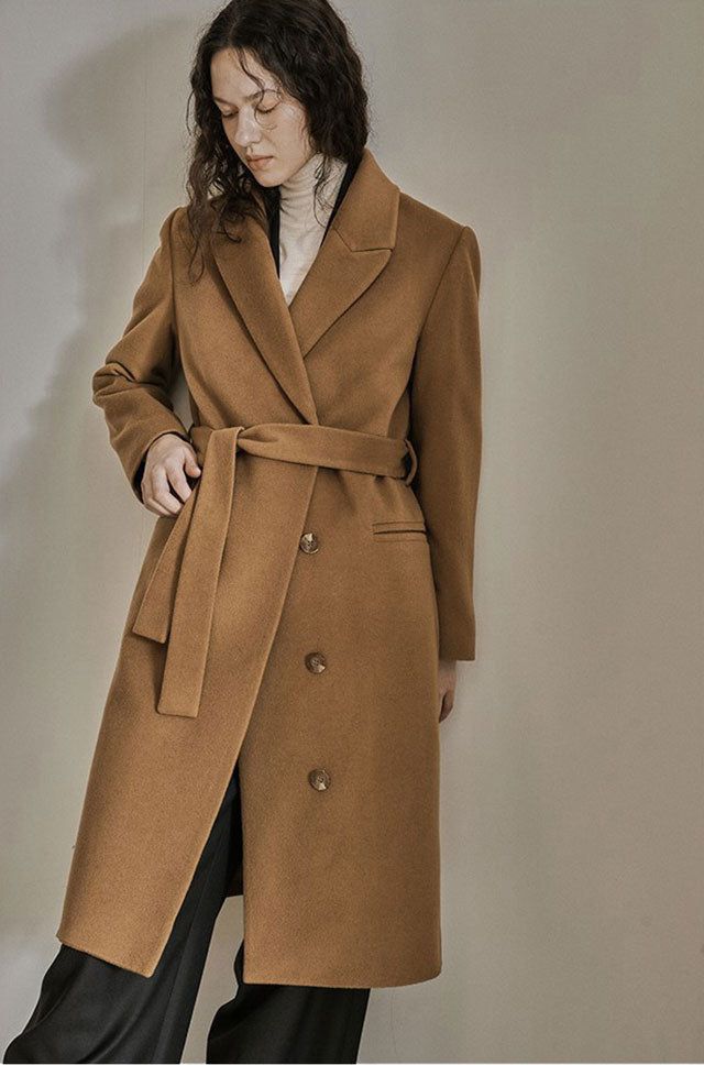 ASYM COAT_CAMEL