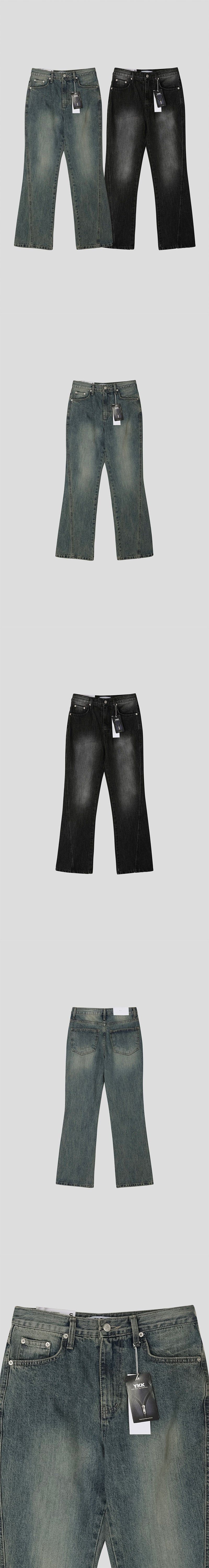  [S/S] Curve flare denim pants(2color)