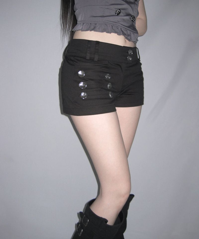 silver leon micro shorts