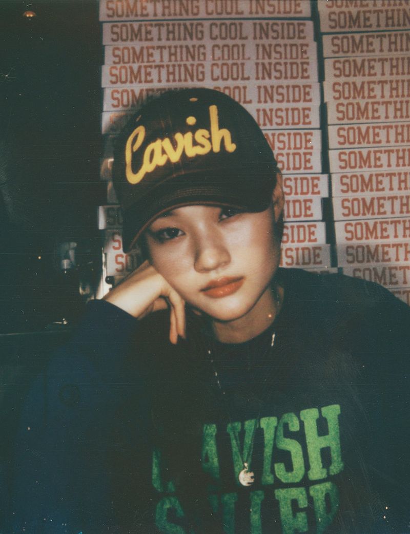 STITCH POINT SCRIPT LOGO CAP RED(CV2CFUAB21A)