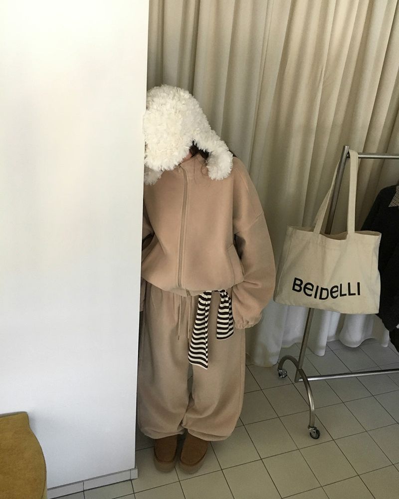 [ORIGINAL] WINDY ZIP-UP FLEECE SET